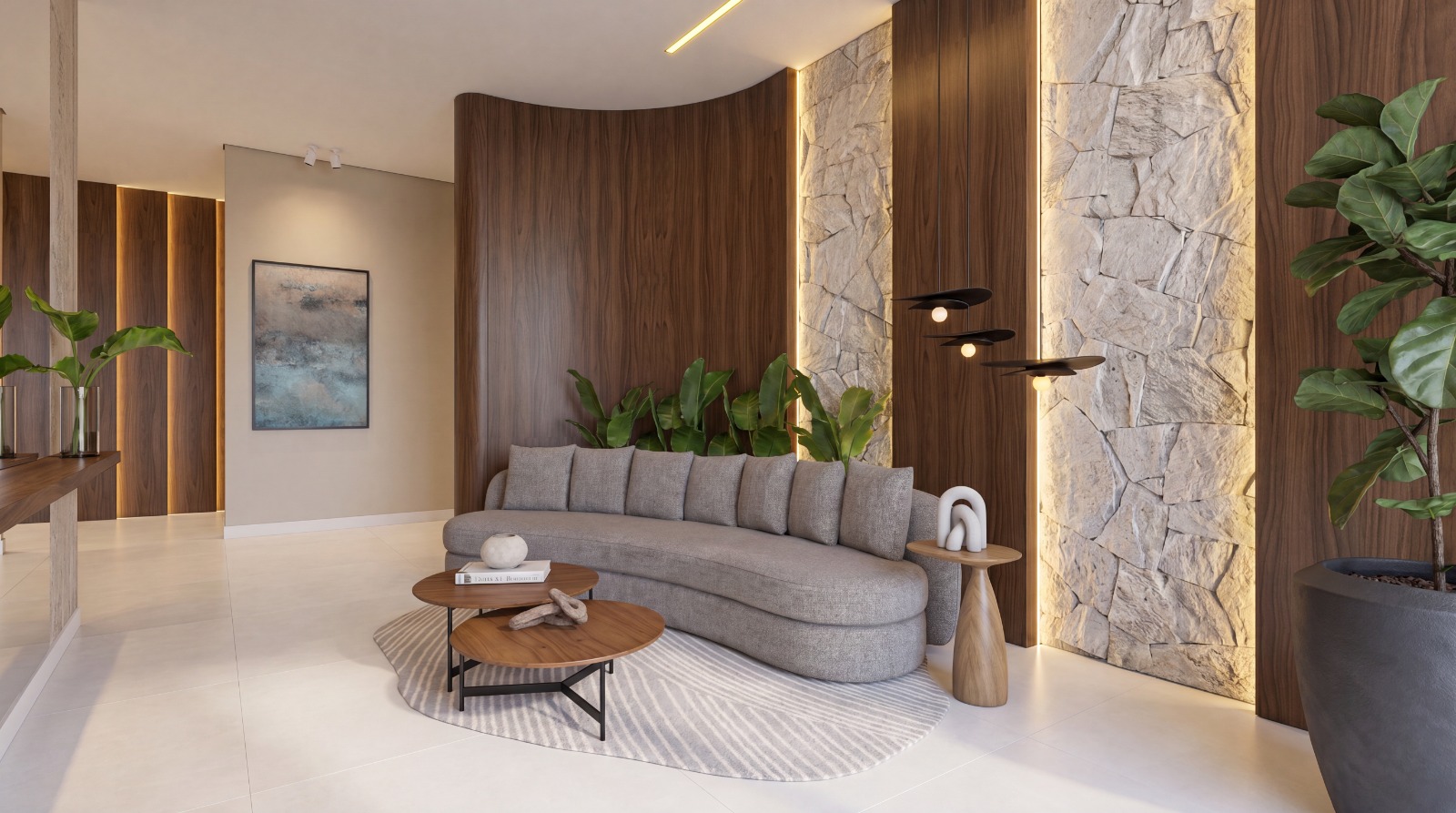 Hall de entrada do Brisa Residence